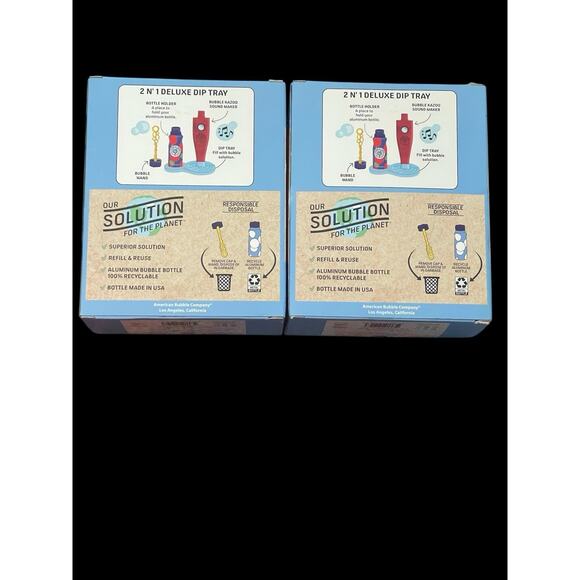 🔥NEW🔥Bubble Tree Refillable Bubble Tune Maker - Kazoo set Of 2 NIB - Picture 2 of 2